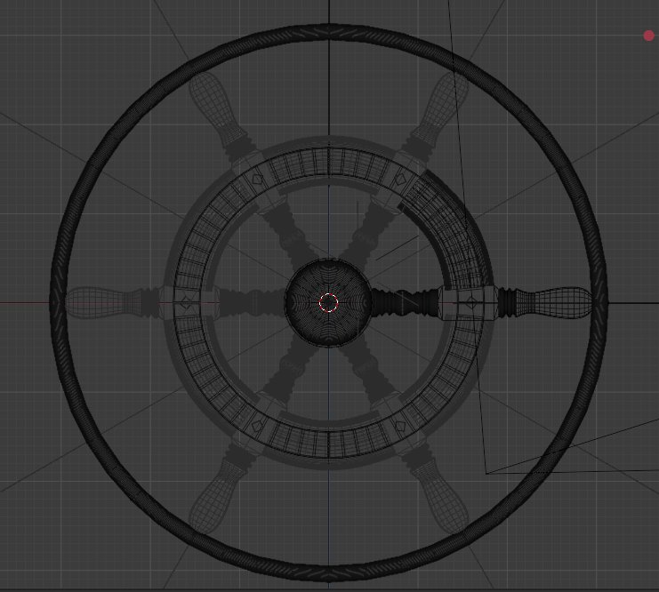 Steuerrad wireframe